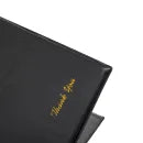 Winco CHK-1K 10" x 5-1/2" Black Guest Check Presenter