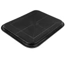 Winco FFT-1418K Black Plastic Fast Food Tray, 14" x 18"