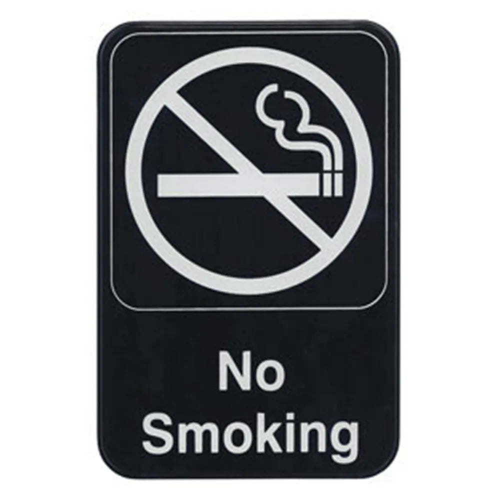Winco SGN-601 "No Smoking" Information Sign, 6" x 9"