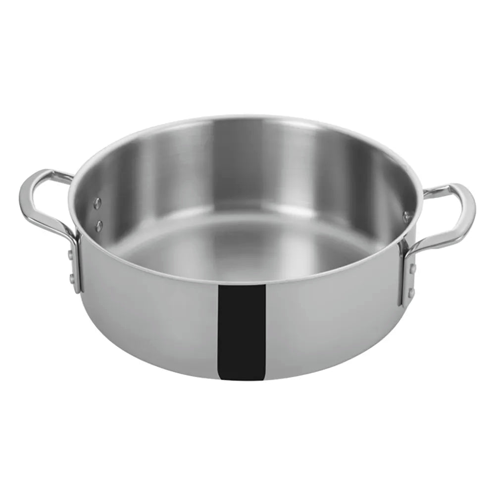 Winco TGBZ-12 12 Qt. Tri-Ply Induction Ready Brazier