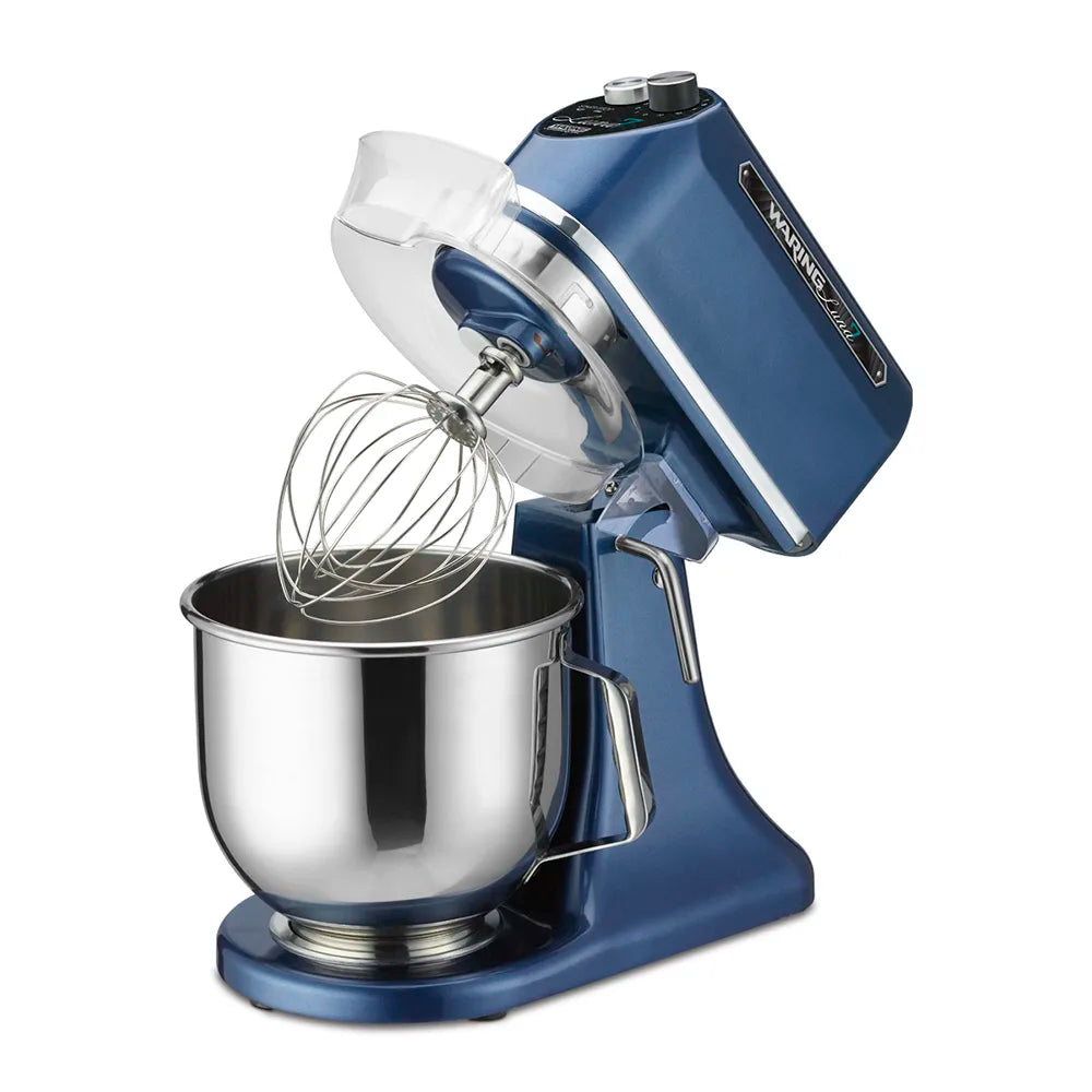 Waring Luna WSM7L 7 Qt. Tilt Head Countertop Mixer with Guard & Standard Accessories