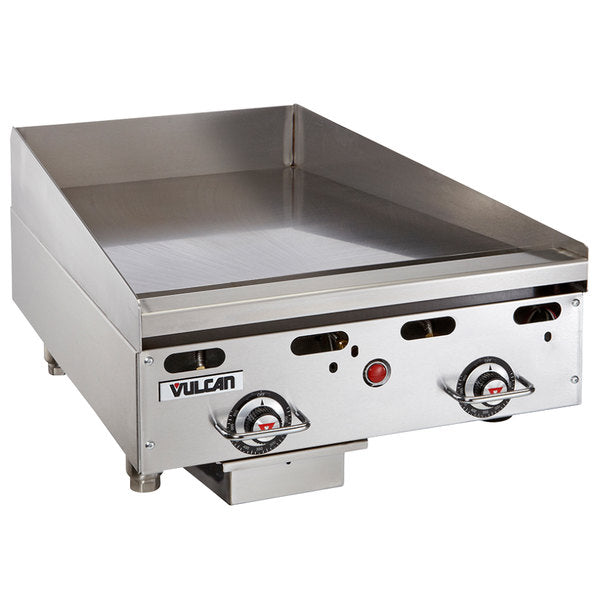 Vulcan MSA24-30 24" MSA Series Flat Top Commercial Countertop Griddle - 30" Depth