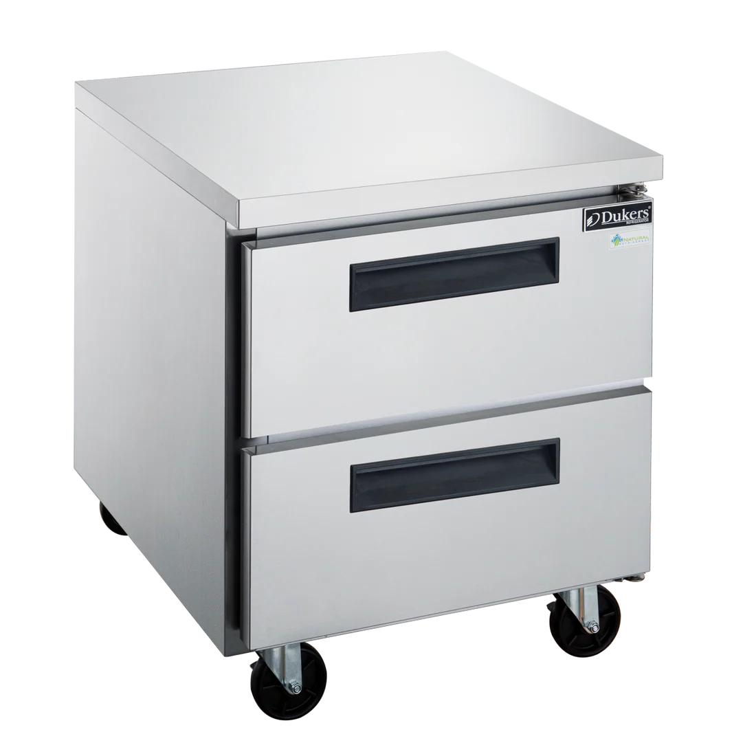 Dukers DUC29R-D2 29" 2-Drawer Undercounter Commercial Refrigerator in Stainless Steel