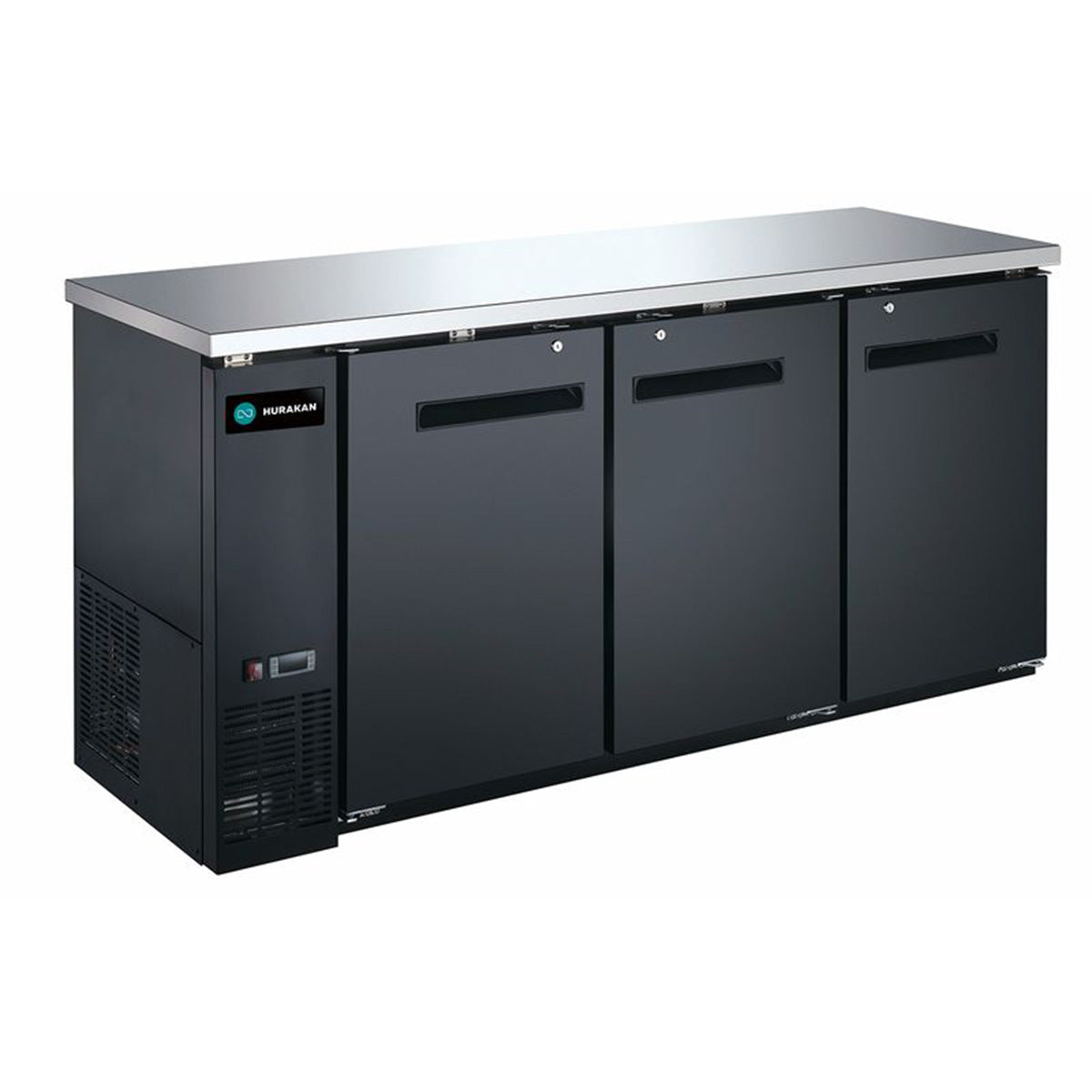 Hurakan HKN-GBB2472 72" Solid Door Back Bar Refrigerator