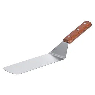 CAC China TNRW-SO83 Stainless Steel Solid Wood Handle Food Turner 8" x 3"
