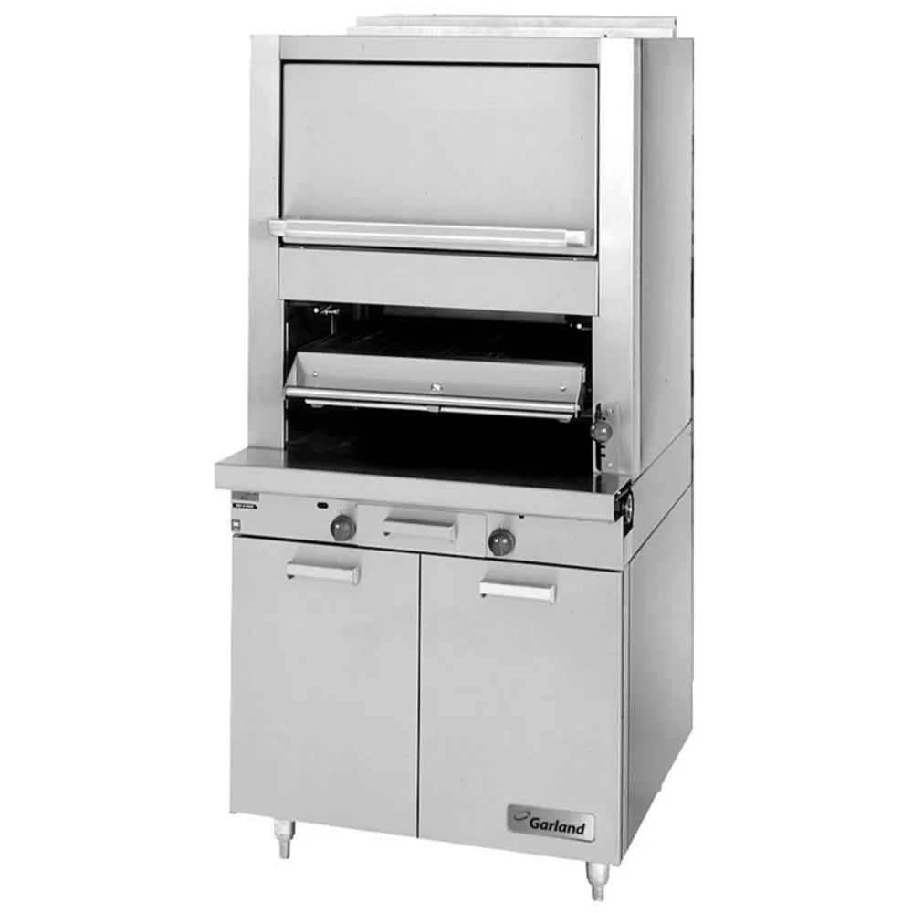 Garland M60XR Master Series Gas Heavy-Duty Upright Ceramic Broiler w/ Standard & Finishing Ovens