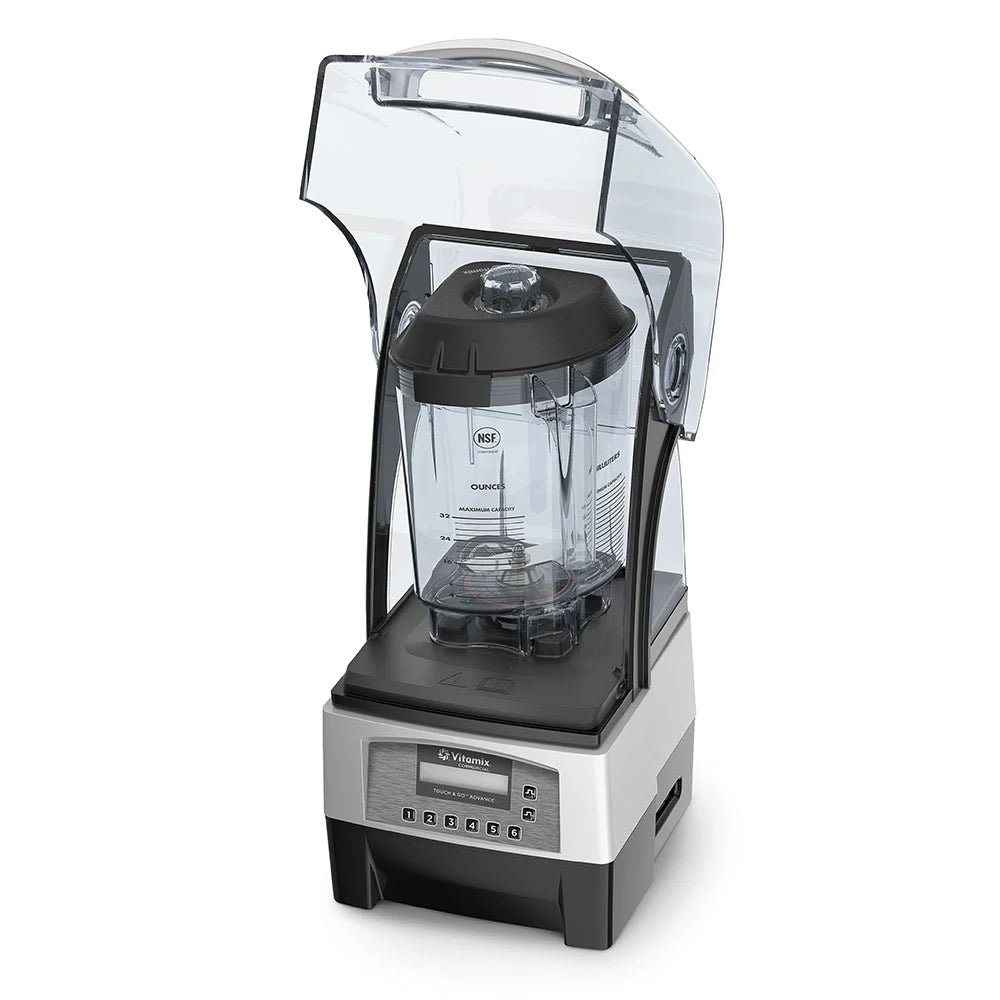 Vitamix 68255 Touch & Go Advance Blending Station 2.3 hp Blender with Cover and 32 oz. Tritan Container