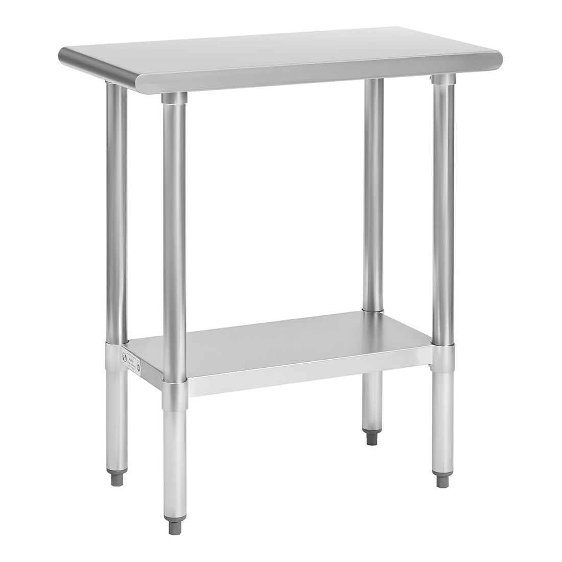Armor 30" x 15" 18 Gauge 430 Stainless Steel Work Table with Undershelf