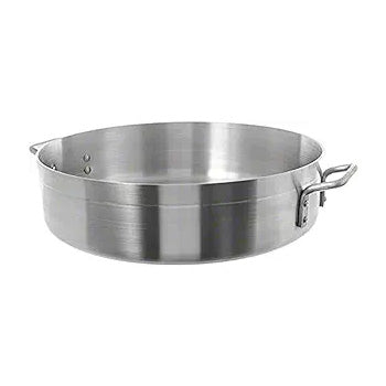 CAC China A7BZ-4-24 24Qt Heavy Duty Aluminum Brazier Pan