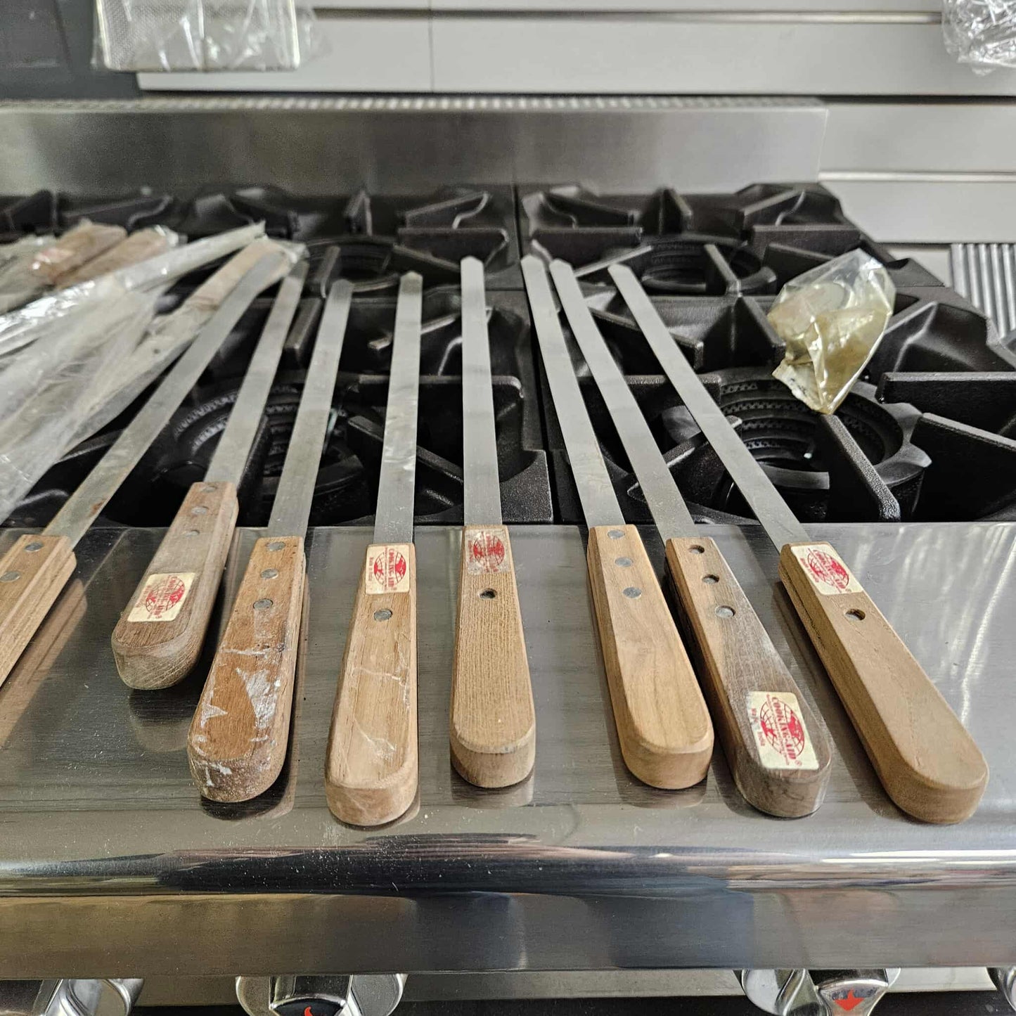 20" Flat Skewer with Rosewood Handle