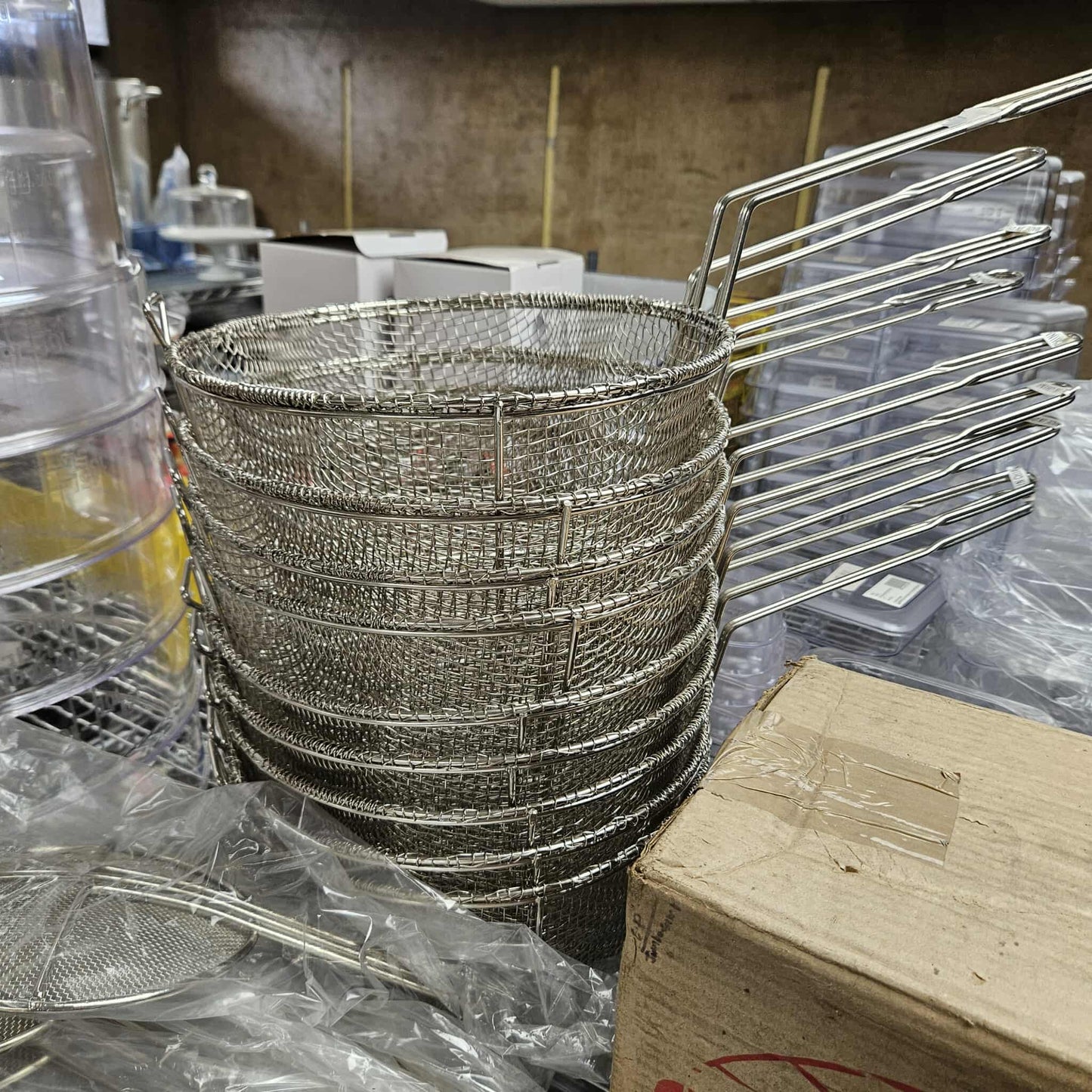 11" Round Wire Mesh Fryer Basket
