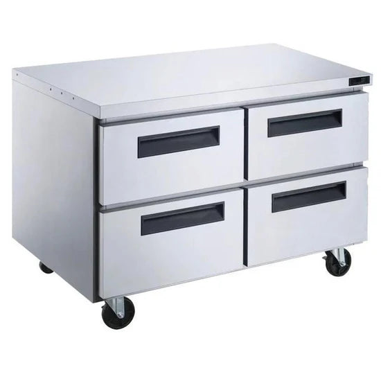 Dukers DUC60R-D4 4-Drawer Undercounter Commercial Refrigerator in Stainless Steel