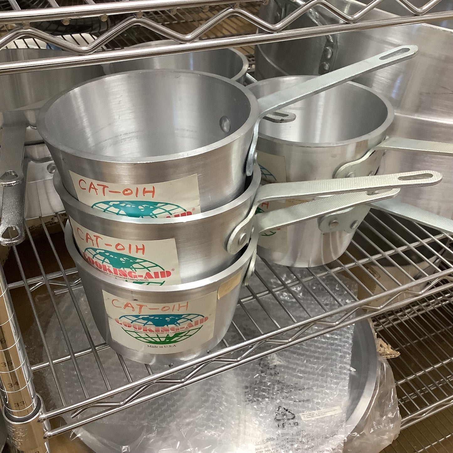 Cooking Aid 1 1/2 Qt. Aluminum Sauce Pot w/ Handle