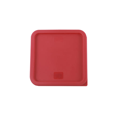 CAC China FSSQ-68CV-R Red Cover for 6 & 8 Qt Square Food Storage Containers