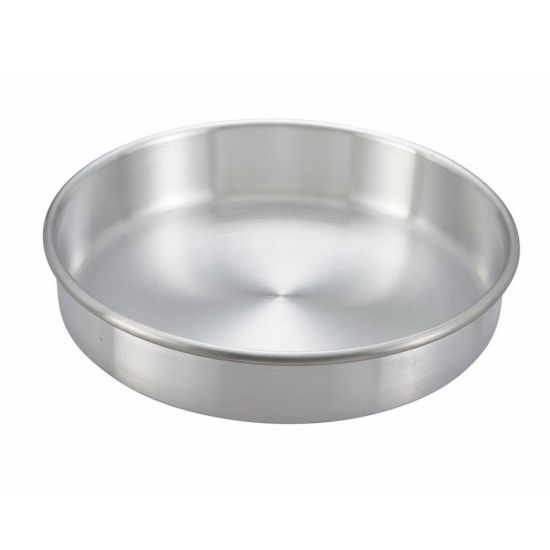 Winco ACP-083 Round Aluminum 8" x 3" Cake Pan