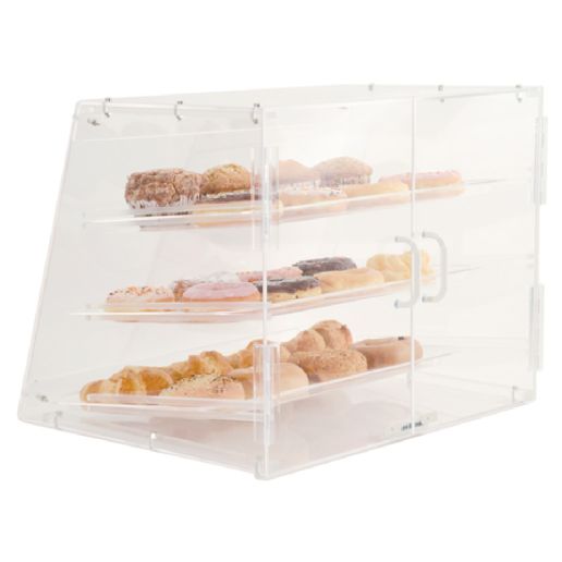 CAC China ACDC-3 3-Tier Clear Acrylic Countertop Bakery Display Case