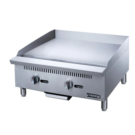 Dukers DCGT24 24" W Natural Gas Thermostatic Control Griddle