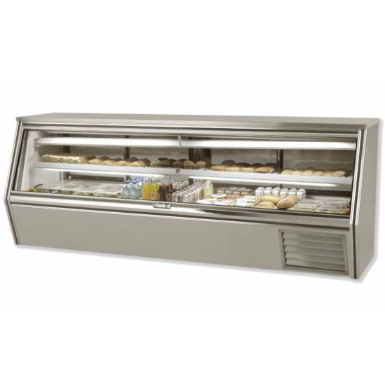 Leader NRCD118ES 118" Refrigerated Slanted Glass Counter Deli Case