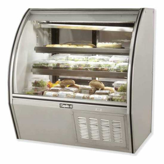 Leader ERHD48 48" Refrigerated Curved Glass High Deli Case
