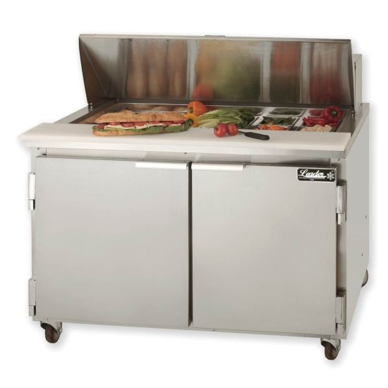 Leader ESLM48 48" Refrigerated Megatop Sandwich Prep Table