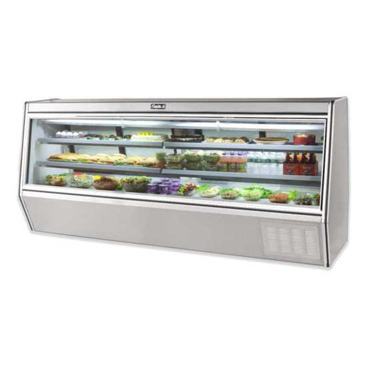 Leader ERHD118ES 118" Refrigerated Slanted Glass High Deli Case