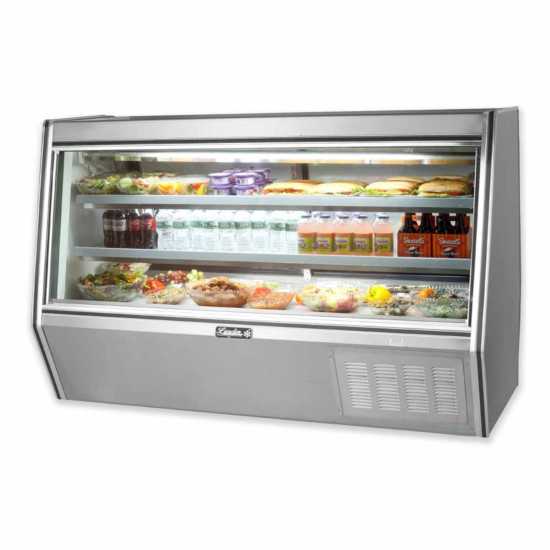 Leader ERHD72ES 72" Refrigerated Slanted Glass High Deli Case