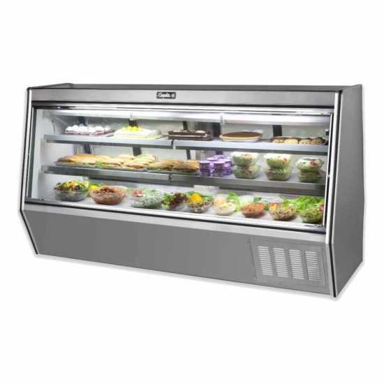 Leader NRHD84ES 84" Refrigerated Slanted Glass High Deli Case