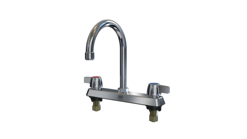 NBR Equipment P3D8S8G 8" deck mount faucet