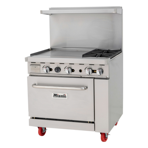 Migali C-RO2B-24GL-NG Competitor Series® Range with Griddle
