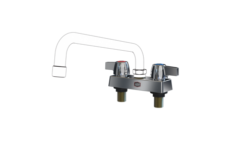 NBR Equipment P3D4 4" deck mount faucet without spout