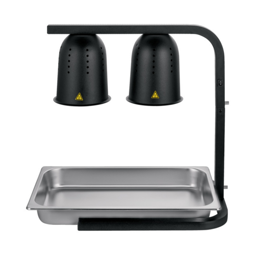 Omcan USA 46572 Black Food Warmer with 250-Watt Bulbs