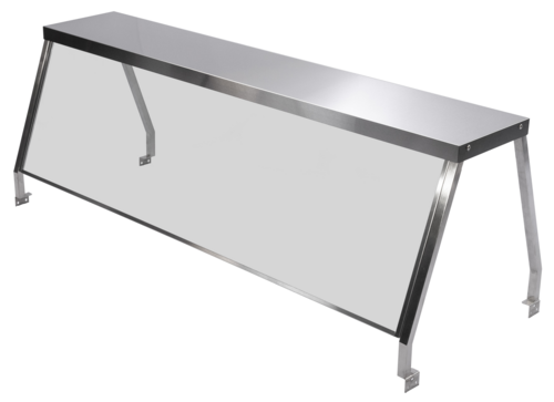 Serv-Ware SG5-1 Serv-Ware - Electric Cooking - EST5-2 Sanitary Guard - Dimensions: 72.3" W x 22.5" D x 20" H - Materials: Stainless steel construction with single pane tempered glass window - Warranty: 1 Year