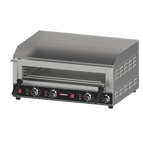 Omcan USA 48586 (CE-CN-10213) Elite Series Combination Griddle with Toaster Chamber