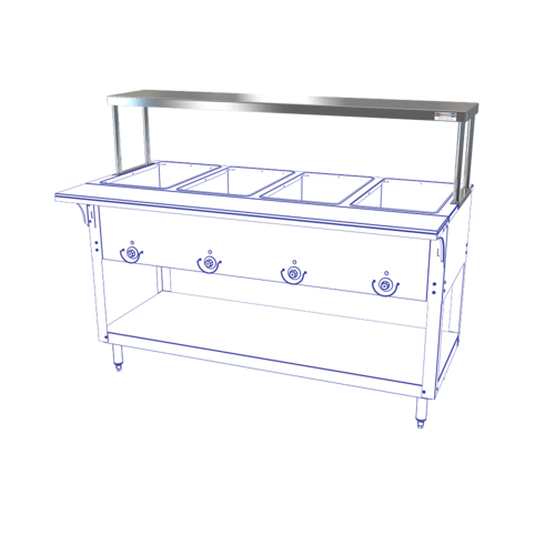 NBR Equipment HT-4-SOS Single Overshelf