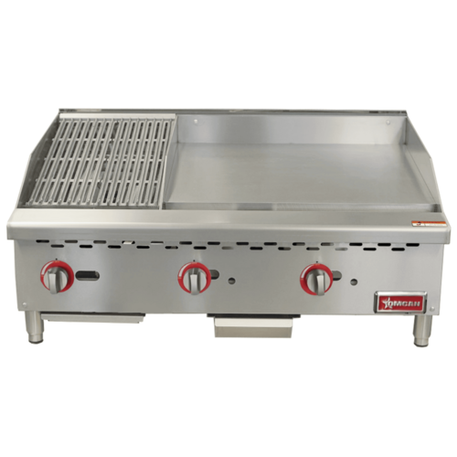 Omcan USA 48296 (CE-CN-12C24G) Griddle/Char-Broiler Combination