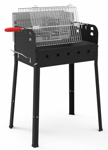 Omcan USA 47314 Painted Steel Charcoal BBQ Grill
