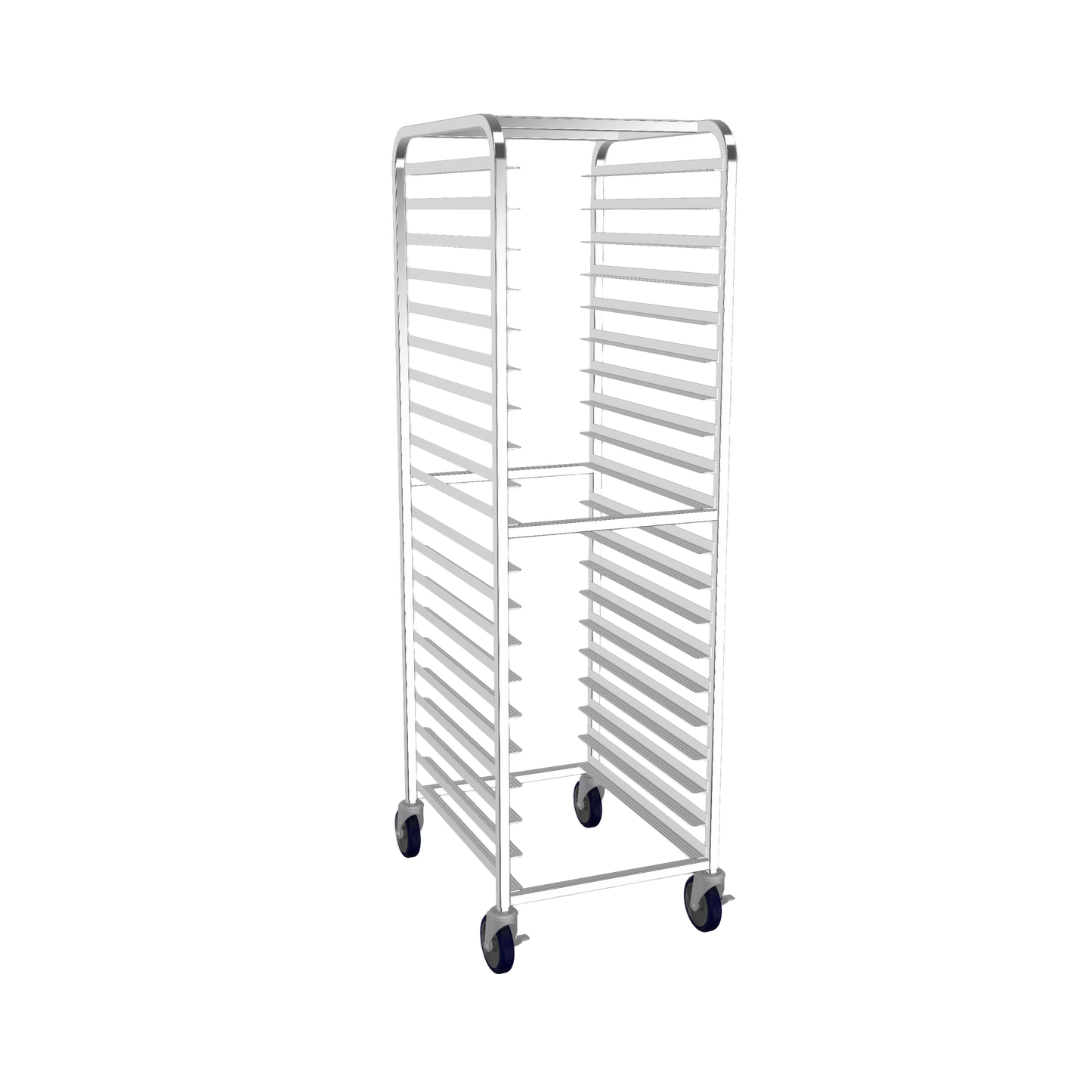 Winholt AL-1820B-2LC Aluminum Mobile Medium Duty Pan Rack with (2) Locking Casters