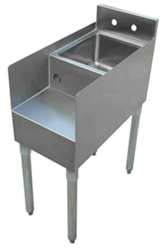 Sapphire Manufacturing SMBBS-18 Sapphire Underbar Blender Station with Sink