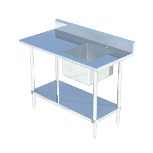 Sapphire Manufacturing SMTPS-2472R Work Table With Prep Sink