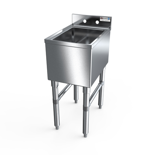 NBR Equipment UW-1-1014-1218V Slim-Line Underbar Dump Sink