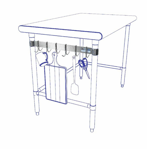 NBR Equipment PR-T30 Economy Pot rack