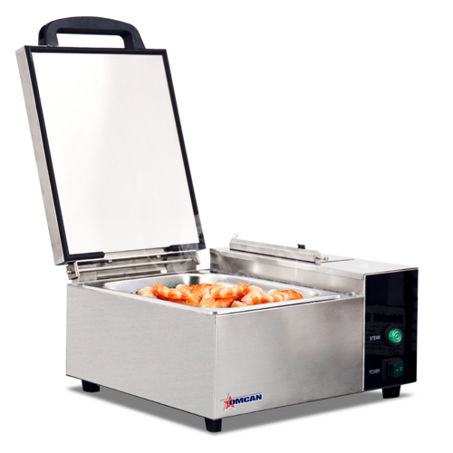 Omcan USA 44407 Stainless Steel Countertop Steamer