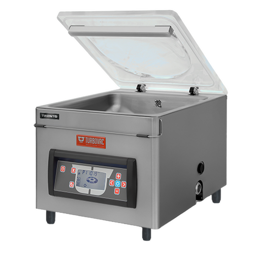 Omcan USA 59013 Turbovac Heavy-Duty Vacuum Packaging Machine with 16.5 Seal Length, 21 m³ Vacuum Pump, and Gas Flush One Beam