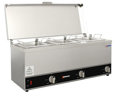 Omcan USA 44183 (FW-CN-0253) Triple Pot Sauce Warmer