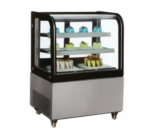 Omcan USA 39539 (RS-CN-0270) Curved Glass Refrigerated Display Case