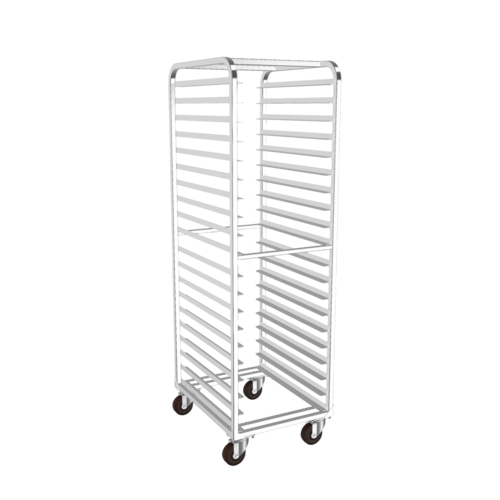 Winholt AL-1820BP-HT Aluminum Mobile Medium Duty Pan Rack with High Temp Plate Casters