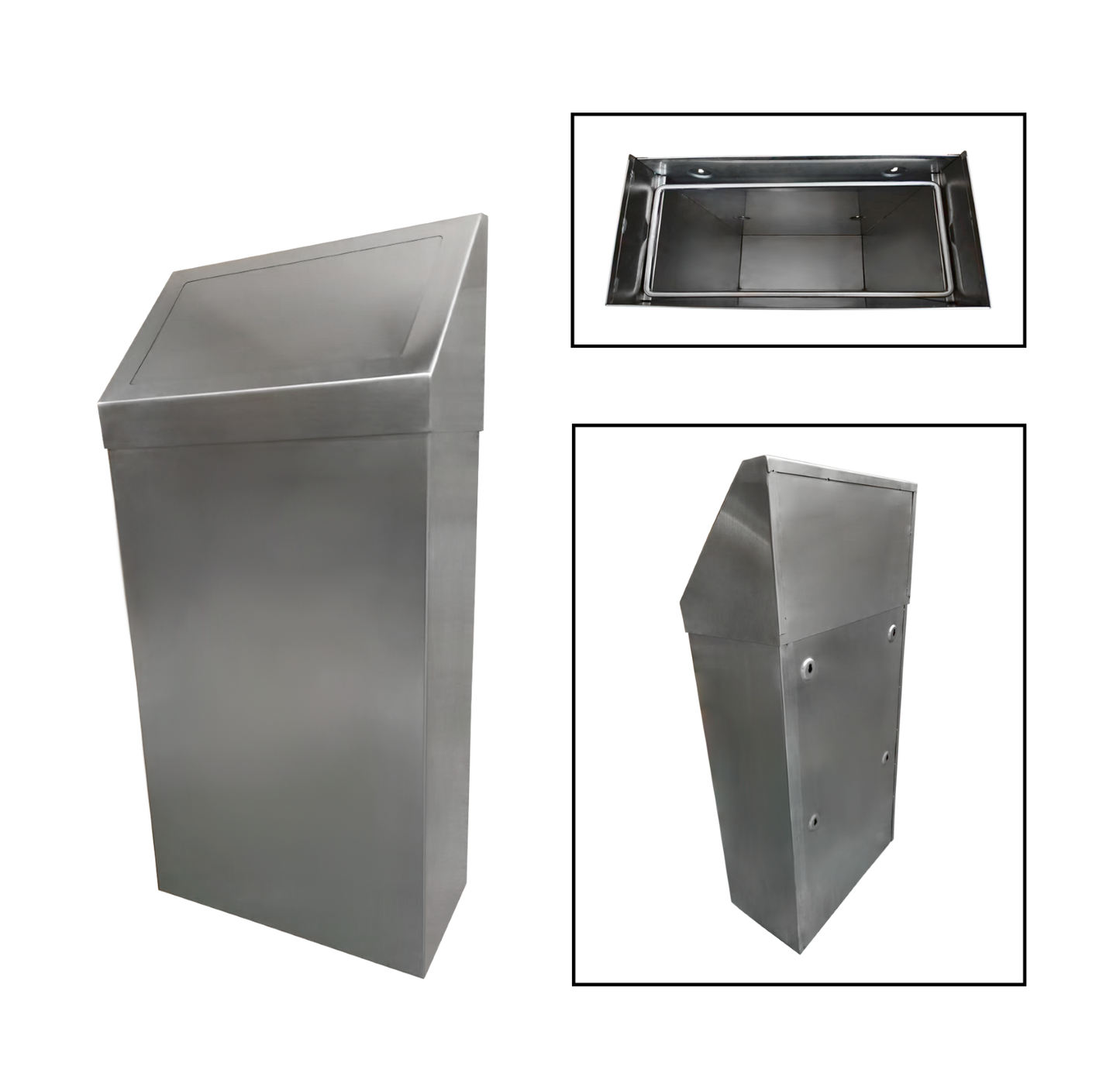 NBR Equipment WTC-13 Wall Mounted trash can
