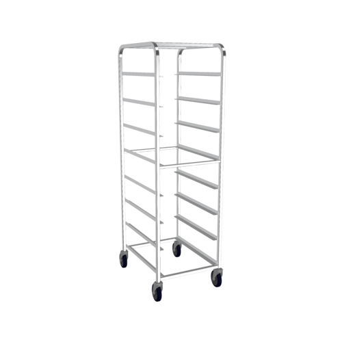 Winholt AL-1808B Aluminum Mobile Medium Duty End Load Pan Rack
