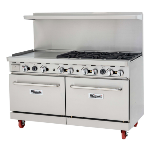 Migali C-RO6B-24GL-NG Competitor Series® Range with Griddle