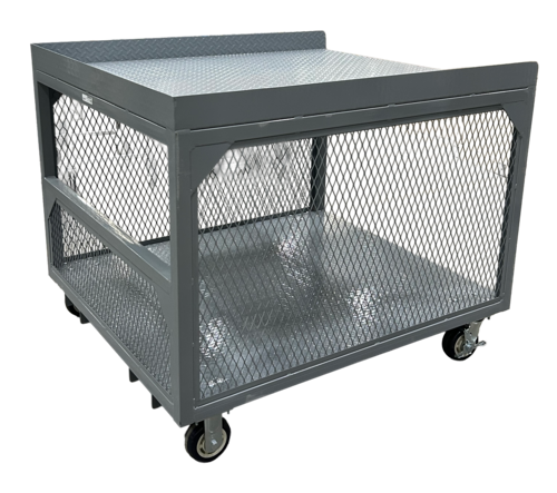 Winholt ST-OPP-4842H36-MLC Fork-Liftable Steel Caged Picking Table